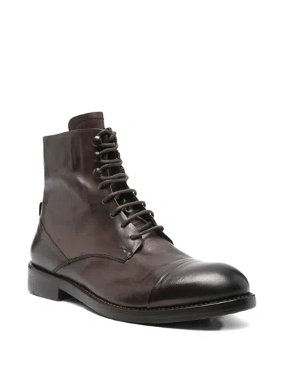 Leqarant Lace-up Boots In Brown
