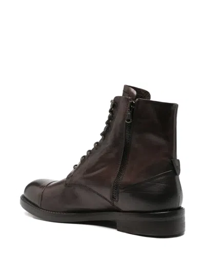Leqarant Lace-up Boots In Brown