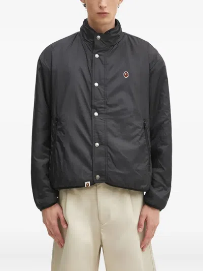 A Bathing Ape Camouflage-print Fleece Bomber Jacket In Green