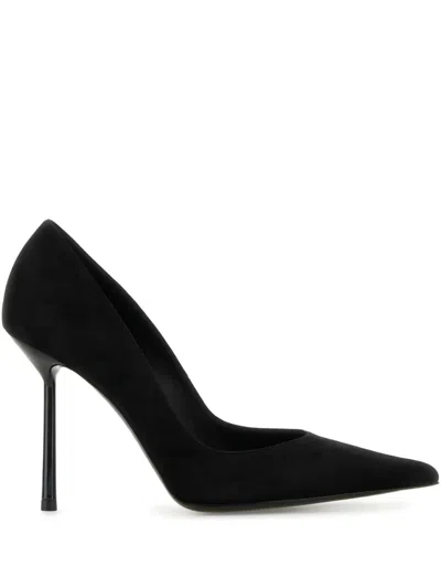 Le Silla Bella Suede Pointed Toe Pumps In Black