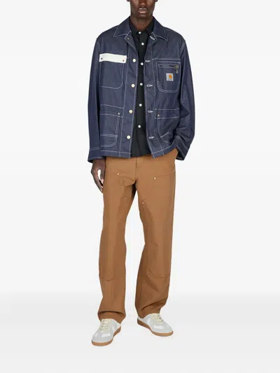 Junya Watanabe X Carhartt Short-sleeve Pocket Shirt In Black