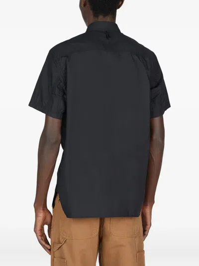 Junya Watanabe X Carhartt Short-sleeve Pocket Shirt In Black