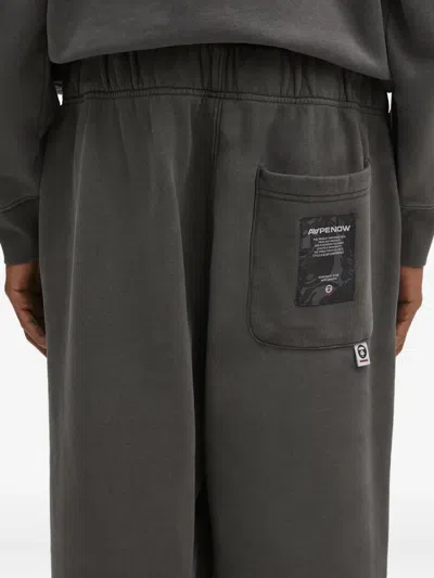 Aape By A Bathing Ape Logo-patch Track Pants In Gray