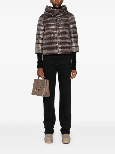Herno Brown Sofia Down Jacket In Brown