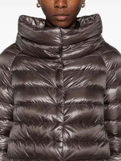 Herno Brown Sofia Down Jacket In Brown