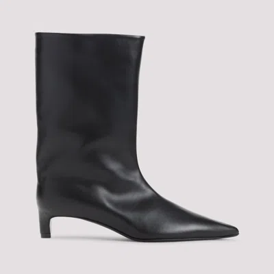 Jil Sander High Boot In Black