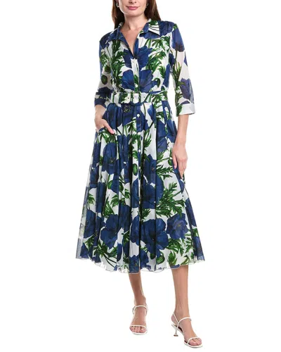 Samantha Sung Aster Midi Dress In Blue