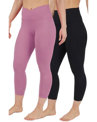 Yogalicious 2pk Lana Crossover Short In Multi