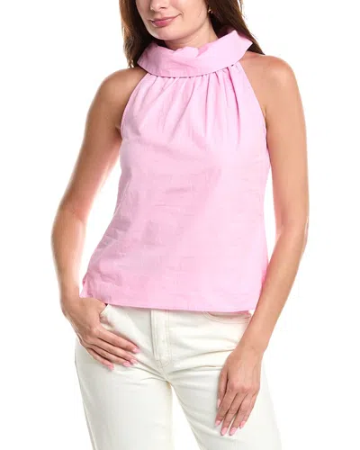 Sail To Sable Cowl Neck Top In Pink