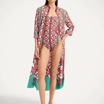 La Doublej Elle Floral-print Swimsuit