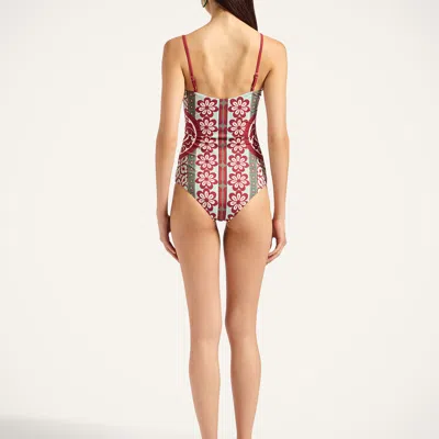 La Doublej Elle Floral-print Swimsuit