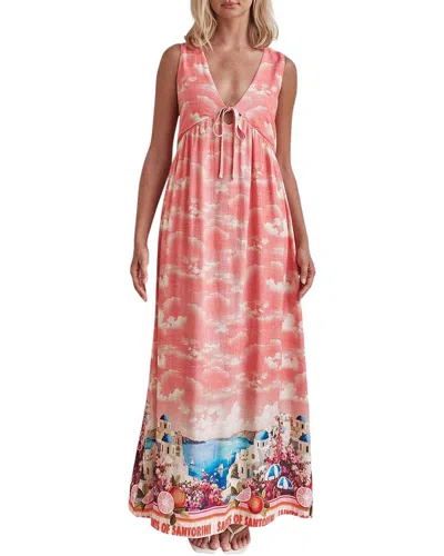 Charlotte Green Maxi Dress In Pink
