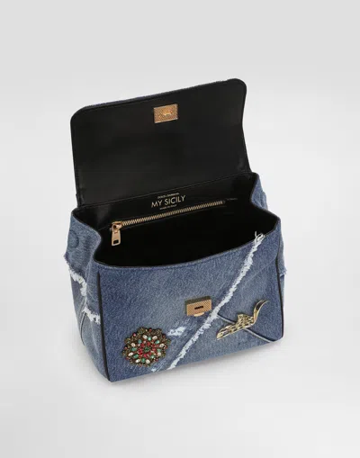 Dolce & Gabbana My Sicily Denim Handbag