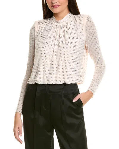 Astr The Label Balsa Embellished Mesh Top In Neutral