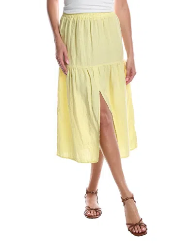 Nation Ltd Esmeralda Linen Midi Skirt In Neutral