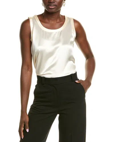 Lafayette 148 New York Perla Silk Blouse In White
