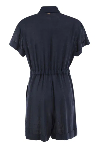 Herno Chemisier Jumpsuit With Drawstring