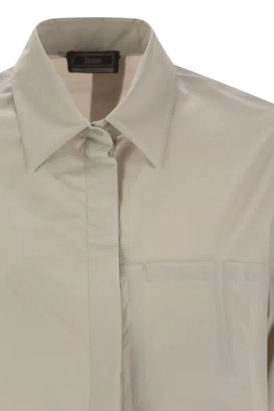 Herno Women's Stretch Tech Shirt In Brown
