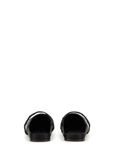 Marni Little Bow Ballerina Sabot In Black