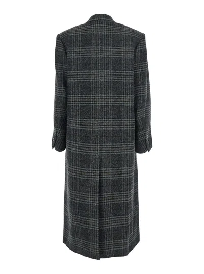 Isabel Marant Étoile Womens Grey Lexana Double-breasted Wool Coat In Gray
