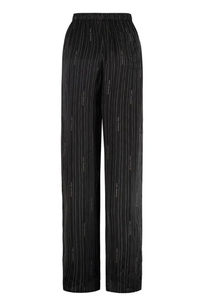 Balenciaga Striped Pinstripe Pyjama Pants With Side Pockets