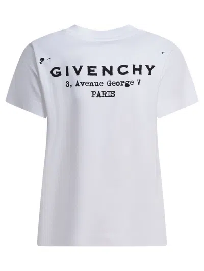 Givenchy Regular Fit Cotton T-shirt With Logo Design In White