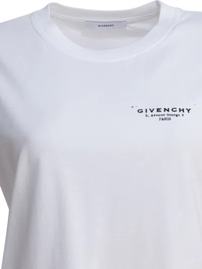 Givenchy Regular Fit Cotton T-shirt With Logo Design In White