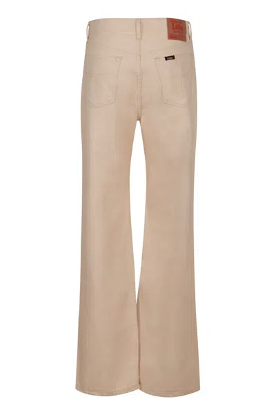 Lois Jeans High-rise Flared Jeans In Neutral