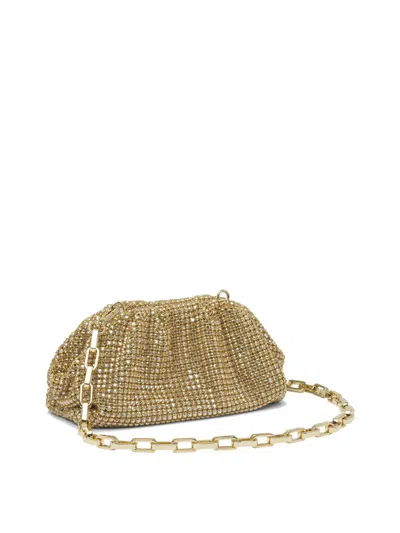 Self-portrait Gold Metal Mesh Clutch
