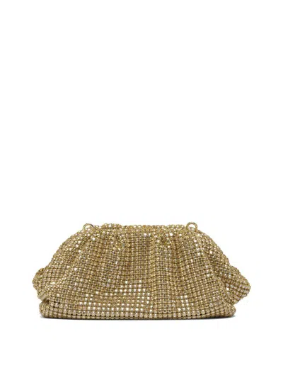 Self-portrait Gold Metal Mesh Clutch