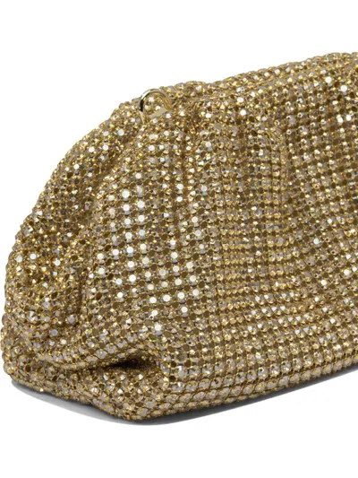 Self-portrait Gold Metal Mesh Clutch
