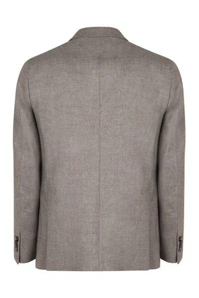 Tagliatore Single-breasted Two-button Jacket In Gray