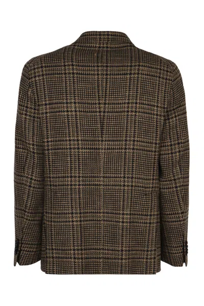 Tagliatore Single-breasted Two-button Jacket In Brown