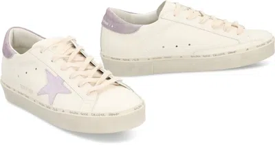 Golden Goose Sneakers Hi Star Classic In Pelle Bianca Donna