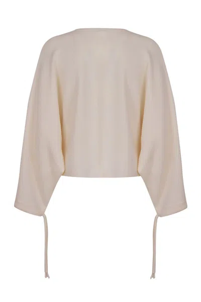 Max Mara Frais Fine-knit Sweater In Gray