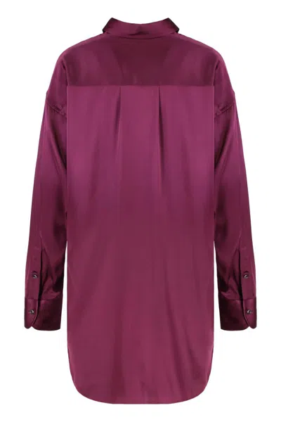 Tom Ford Silk Shirt In Brown