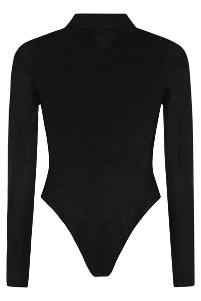 Self-portrait Viscose Knit Bodysuit