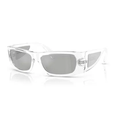 Versace 0ve4482 Lens Logo Sunglasses In Gray
