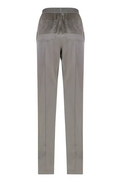 Tom Ford Silk Trousers In Gray