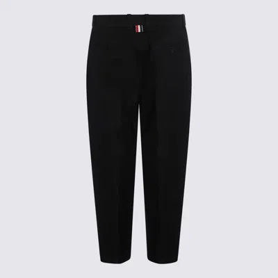 Thom Browne Trousers Blacks And Greys In Black