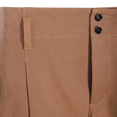 Chloé Trousers Mustard Brown In Burgundy