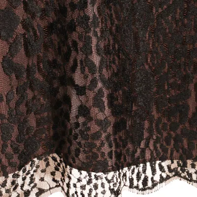 Tom Ford Black And Brown Skirt In Brown