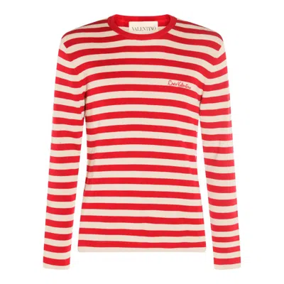 Valentino Sweaters Butter-red In Red
