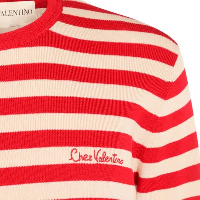 Valentino Sweaters Butter-red In Red