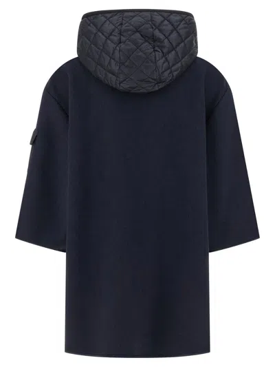 Moncler Women Hooded Wool Cape