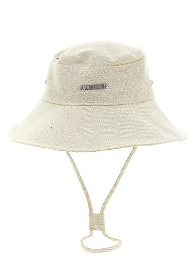 Jacquemus 'le Bob De-nîmes' Bucket Hat In Neutral