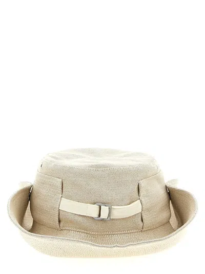 Jacquemus 'le Bob De-nîmes' Bucket Hat In Neutral