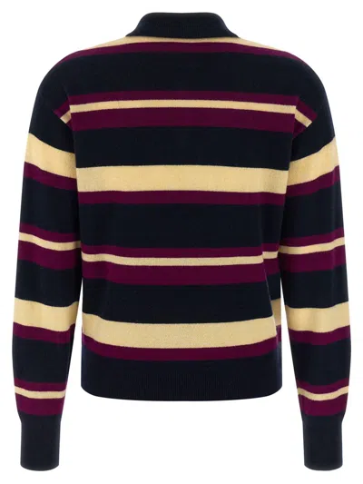 Guest In Residence Collegiate Stripe Polo Multicolor In Black