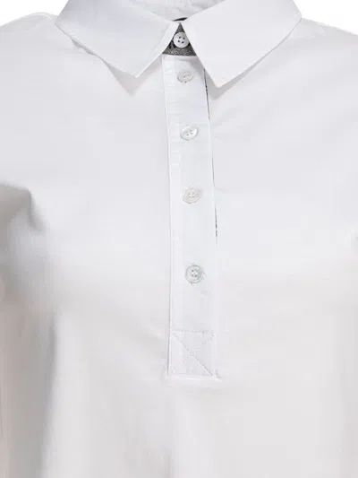 Herno Collared Neck Short Sleeves Side Slits In White