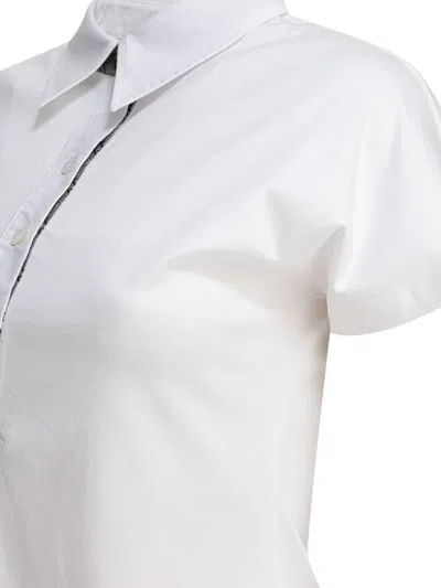 Herno Collared Neck Short Sleeves Side Slits In White